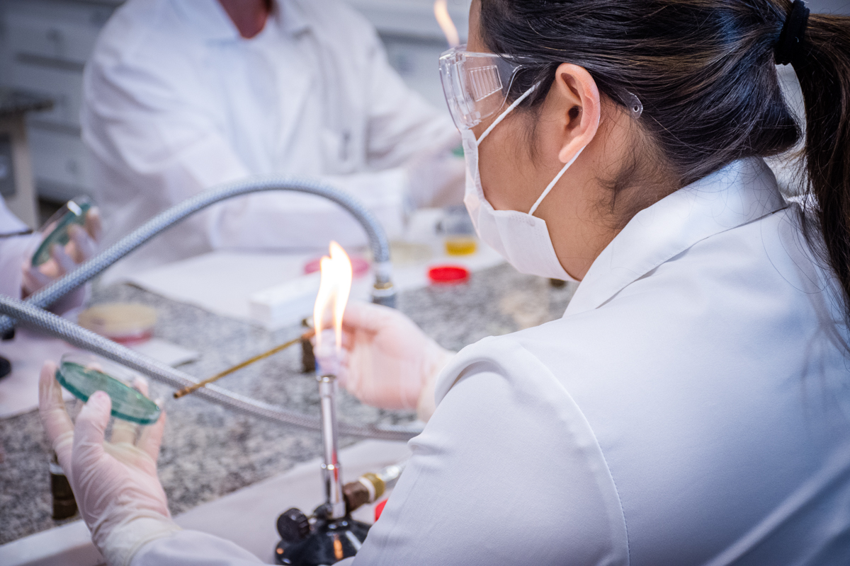 Laboratório de microbiologia clínica